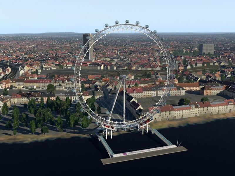 X-Plane 11 Landmarks - London eye