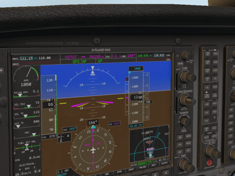 X-Plane 11.10 G1000 with failures