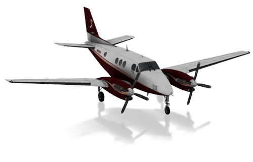 The Beechcraft King Air C90B in X-Plane 10 Mobile